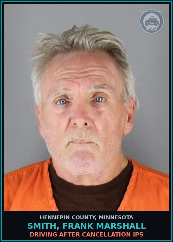 Booking mugshot of SMITH, FRANK MARSHALL in Hennepin County