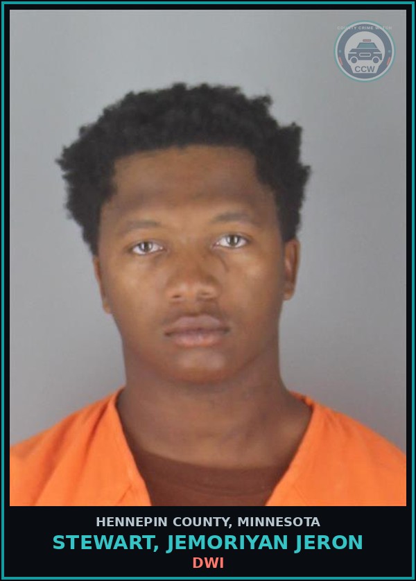 Booking mugshot of STEWART, JEMORIYAN JERON in Hennepin County