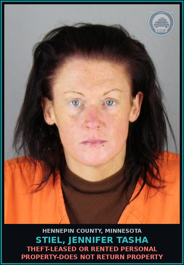 Booking mugshot of STIEL, JENNIFER TASHA in Hennepin County