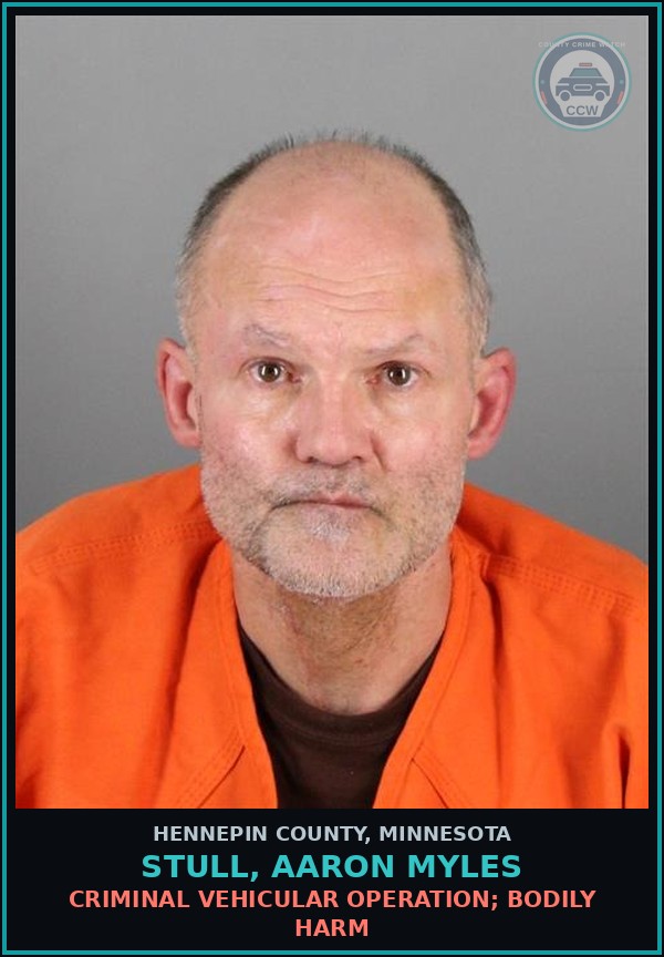 Booking mugshot of STULL, AARON MYLES in Hennepin County