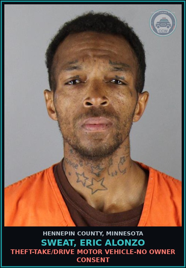 Booking mugshot of SWEAT, ERIC ALONZO in Hennepin County