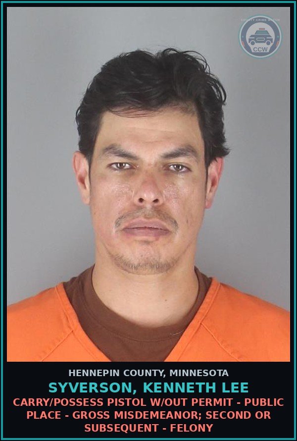 Booking mugshot of SYVERSON, KENNETH LEE in Hennepin County