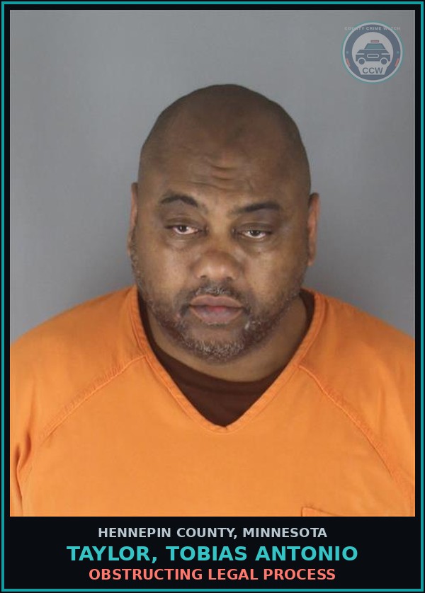Booking mugshot of TAYLOR, TOBIAS ANTONIO in Hennepin County