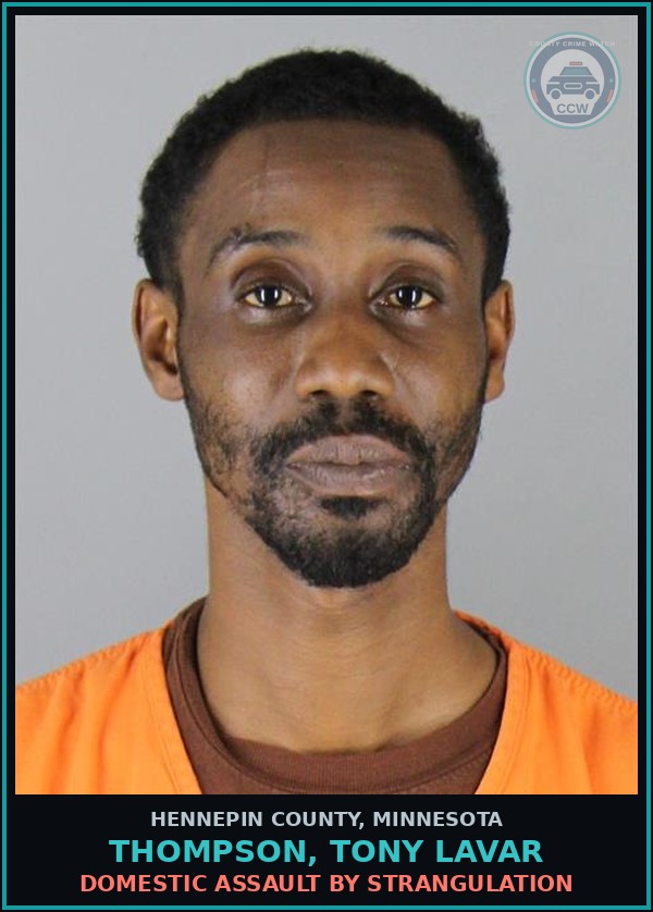 Booking mugshot of THOMPSON, TONY LAVAR in Hennepin County
