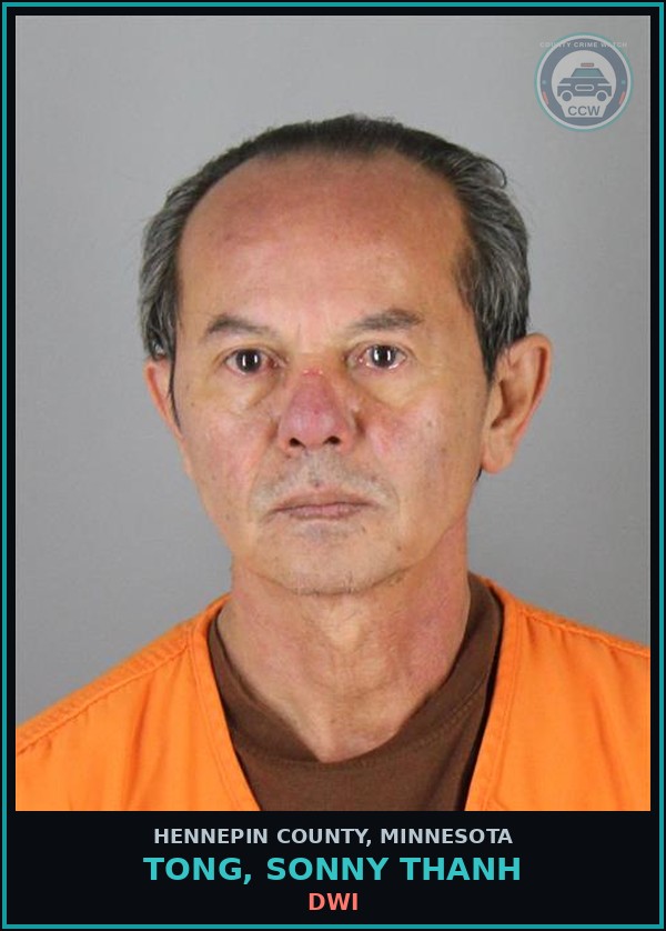 Booking mugshot of TONG, SONNY THANH in Hennepin County