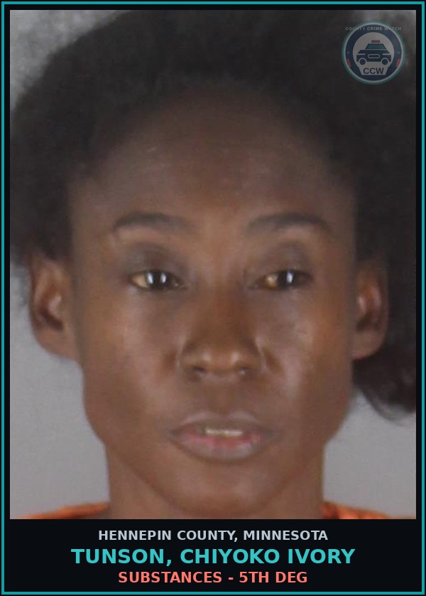 Booking mugshot of TUNSON, CHIYOKO IVORY in Hennepin County