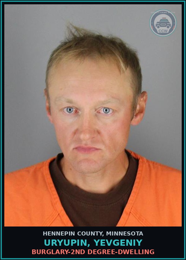 Booking mugshot of URYUPIN, YEVGENIY in Hennepin County