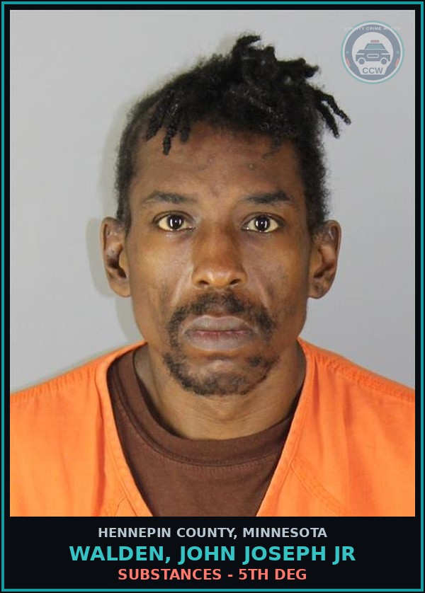 Booking mugshot of WALDEN, JOHN JOSEPH JR in Hennepin County