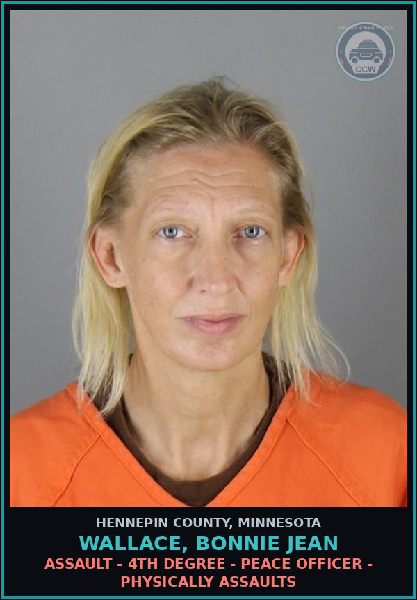 Booking mugshot of WALLACE, BONNIE JEAN in Hennepin County