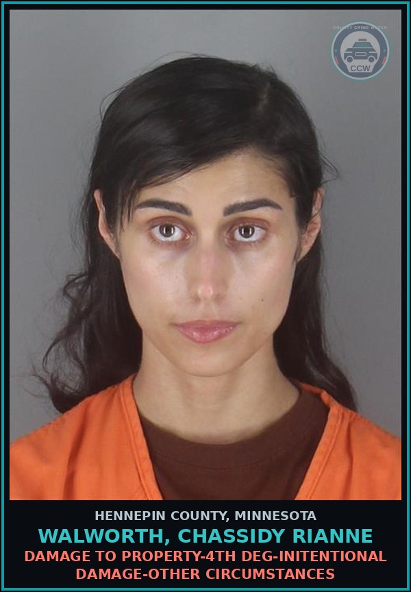 Booking mugshot of WALWORTH, CHASSIDY RIANNE in Hennepin County