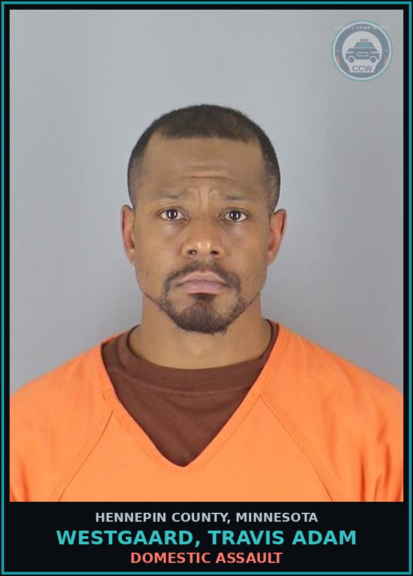 Booking mugshot of WESTGAARD, TRAVIS ADAM in Hennepin County