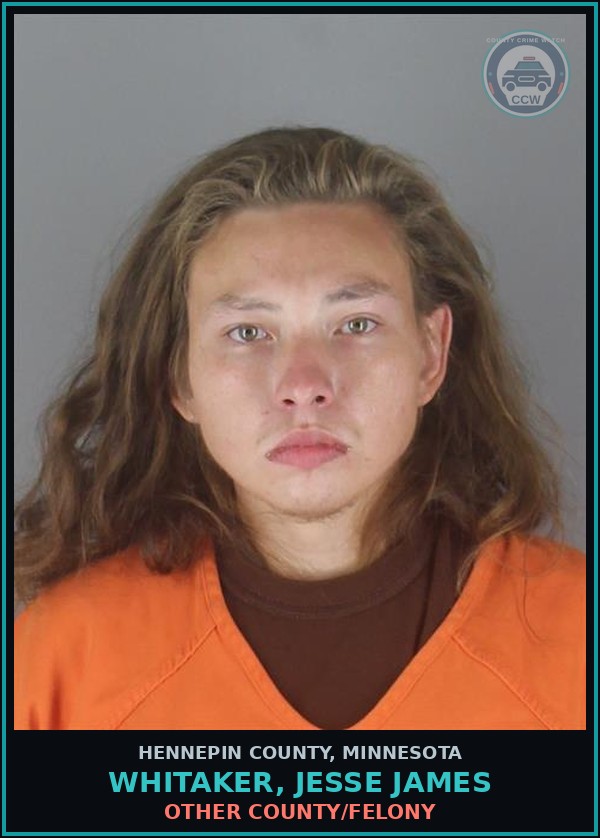 Booking mugshot of WHITAKER, JESSE JAMES in Hennepin County