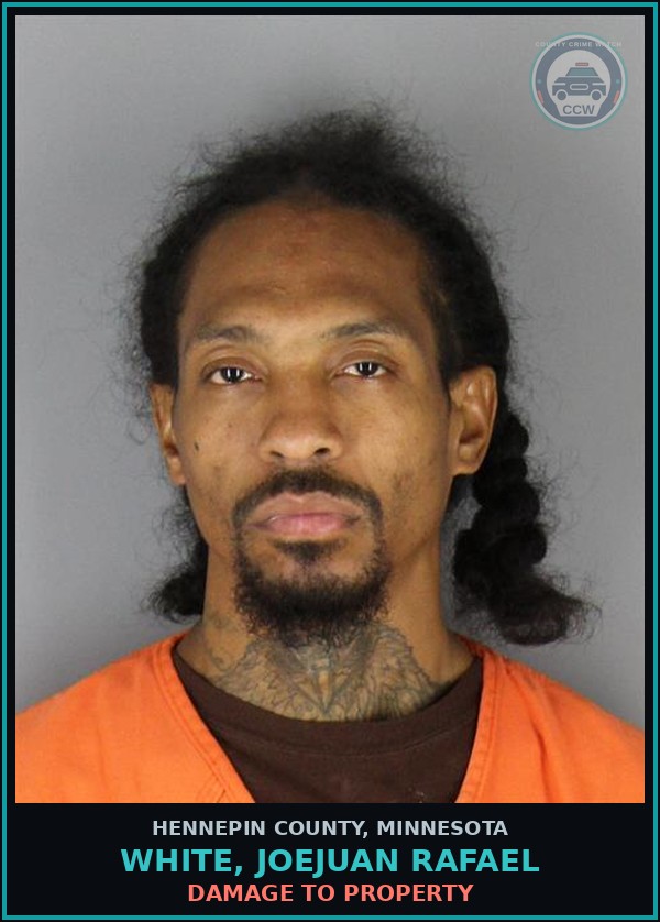Booking mugshot of WHITE, JOEJUAN RAFAEL in Hennepin County