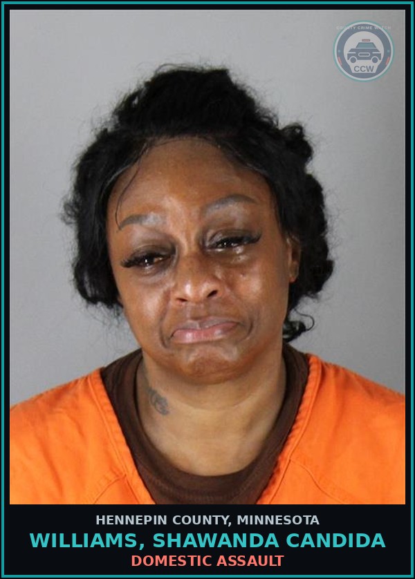 Booking mugshot of WILLIAMS, SHAWANDA CANDIDA in Hennepin County