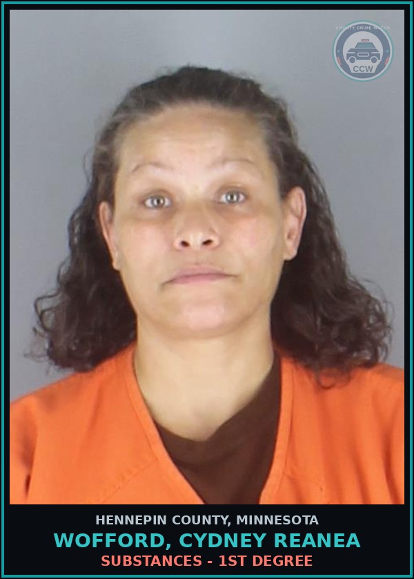 Booking mugshot of WOFFORD, CYDNEY REANEA in Hennepin County