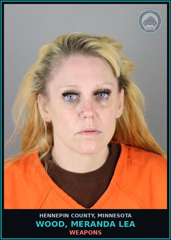 Booking mugshot of WOOD, MERANDA LEA in Hennepin County