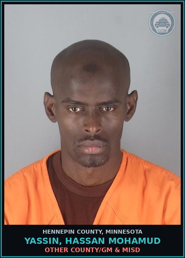 Booking mugshot of YASSIN, HASSAN MOHAMUD in Hennepin County