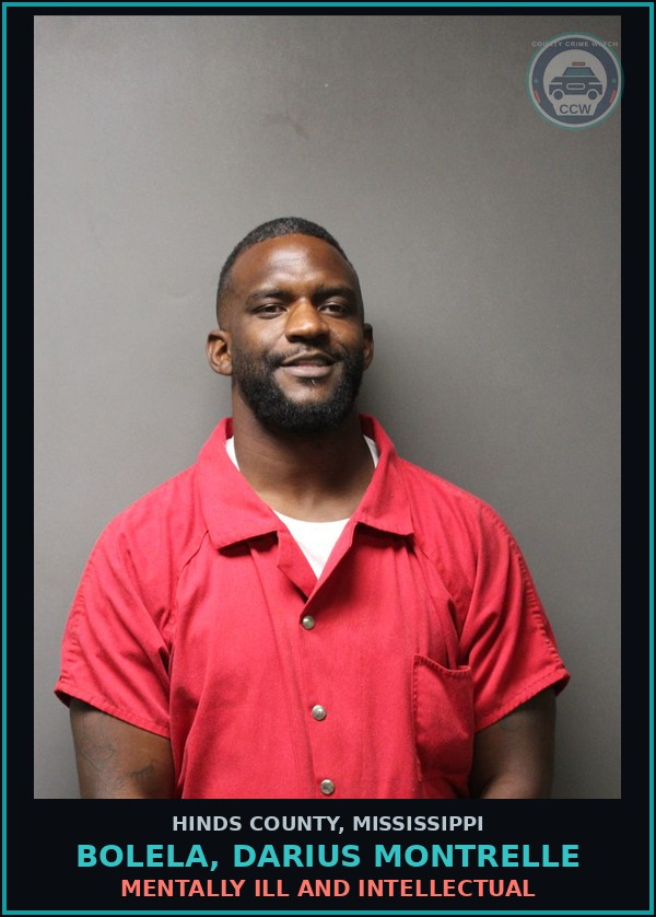 Booking mugshot of Bolela, Darius Montrelle in Hinds County