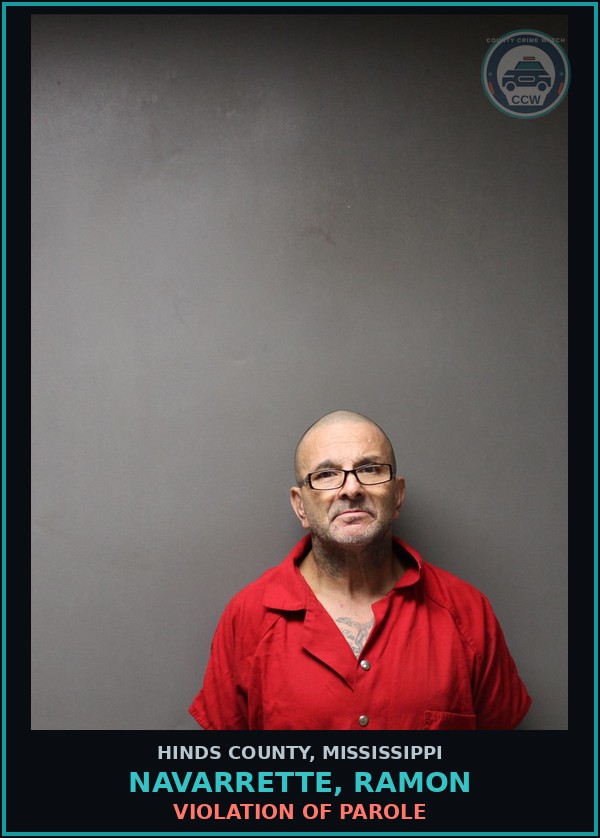 Booking mugshot of Navarrette, Ramon in Hinds County