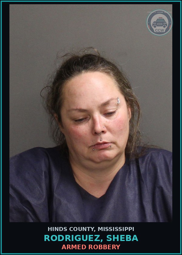 Booking mugshot of Rodriguez, Sheba in Hinds County