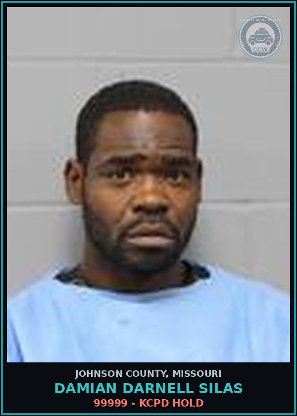 Booking mugshot of Damian Darnell Silas in Johnson County