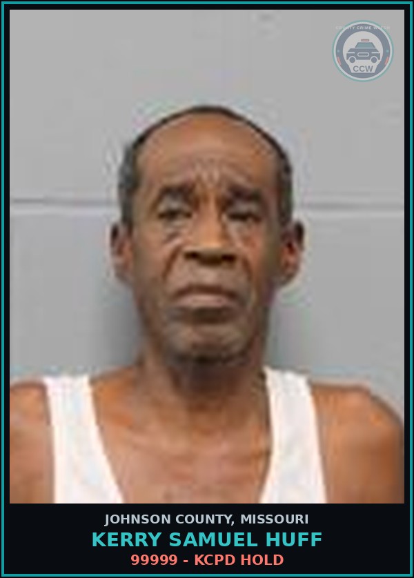 Booking mugshot of Kerry Samuel Huff in Johnson County