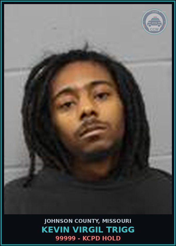 Booking mugshot of Kevin Virgil Trigg in Johnson County