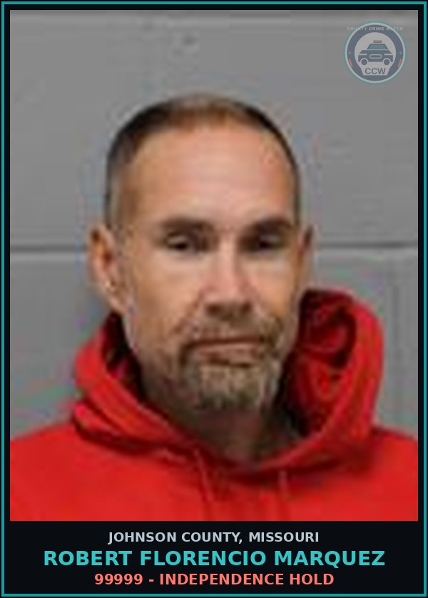 Booking mugshot of Robert Florencio Marquez in Johnson County