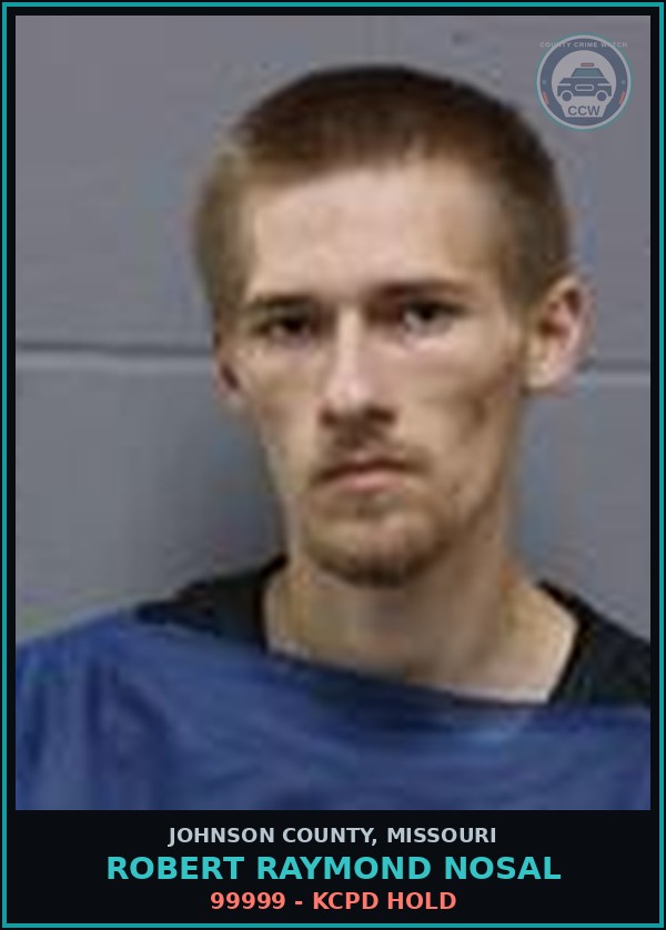 Booking mugshot of Robert Raymond Nosal in Johnson County