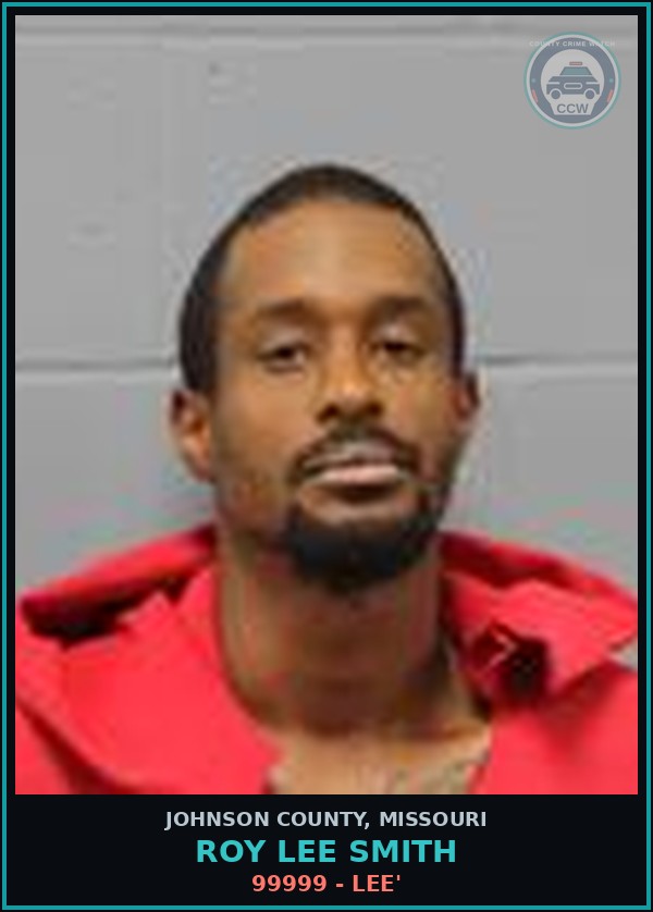Booking mugshot of Roy Lee Smith in Johnson County