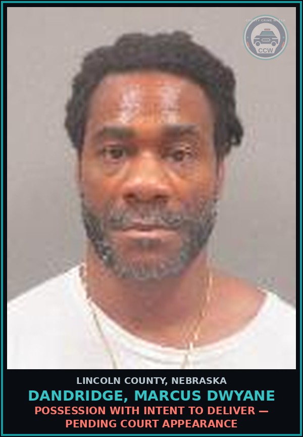 Booking mugshot of Dandridge, Marcus Dwyane in Lincoln County