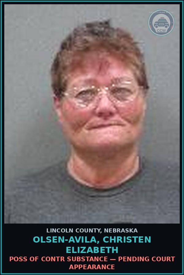 Booking mugshot of Olsen-Avila, Christen Elizabeth in Lincoln County