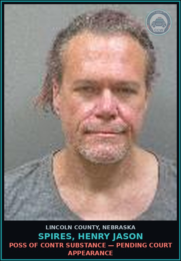 Booking mugshot of Spires, Henry Jason in Lincoln County