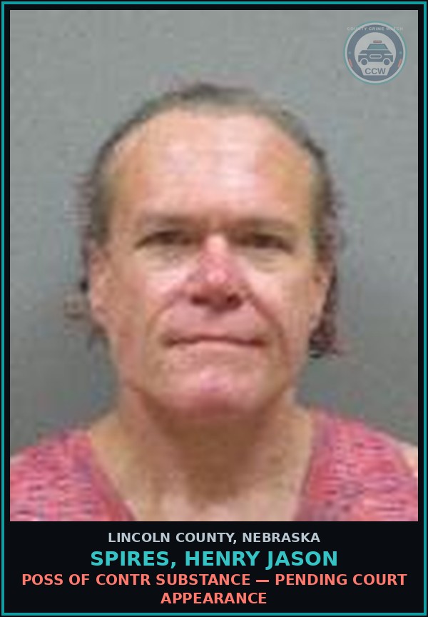 Booking mugshot of Spires, Henry Jason in Lincoln County