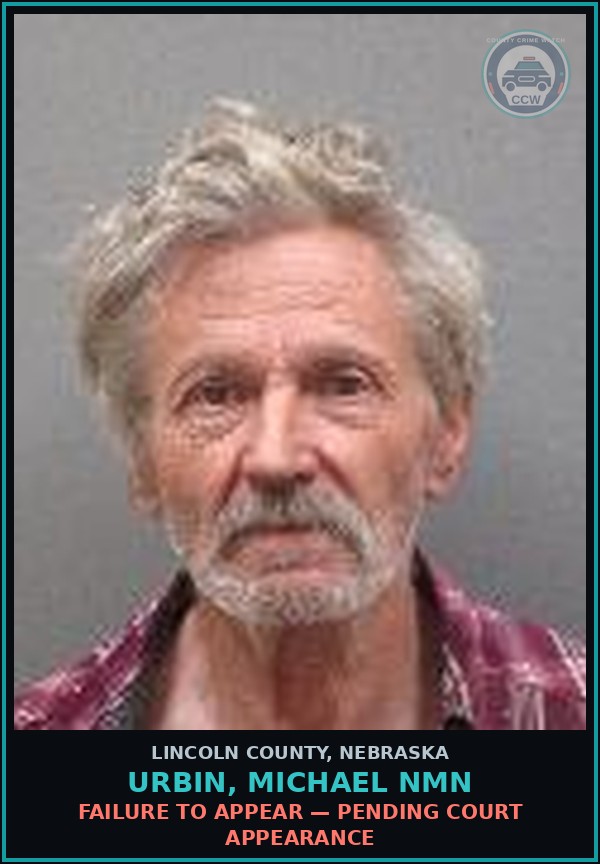 Booking mugshot of Urbin, Michael Nmn in Lincoln County