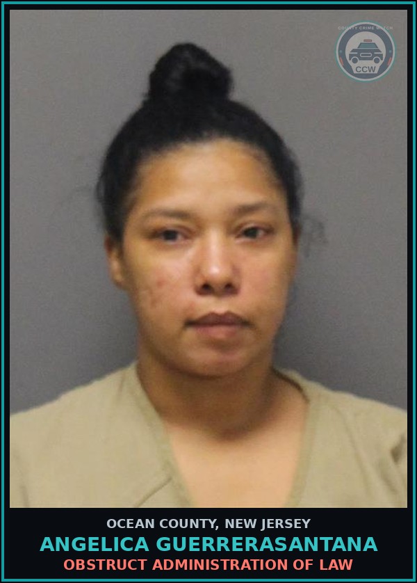 Booking mugshot of ANGELICA GUERRERASANTANA in Ocean County