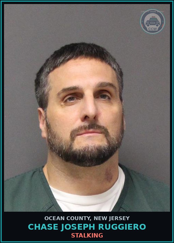 Booking mugshot of CHASE JOSEPH RUGGIERO in Ocean County