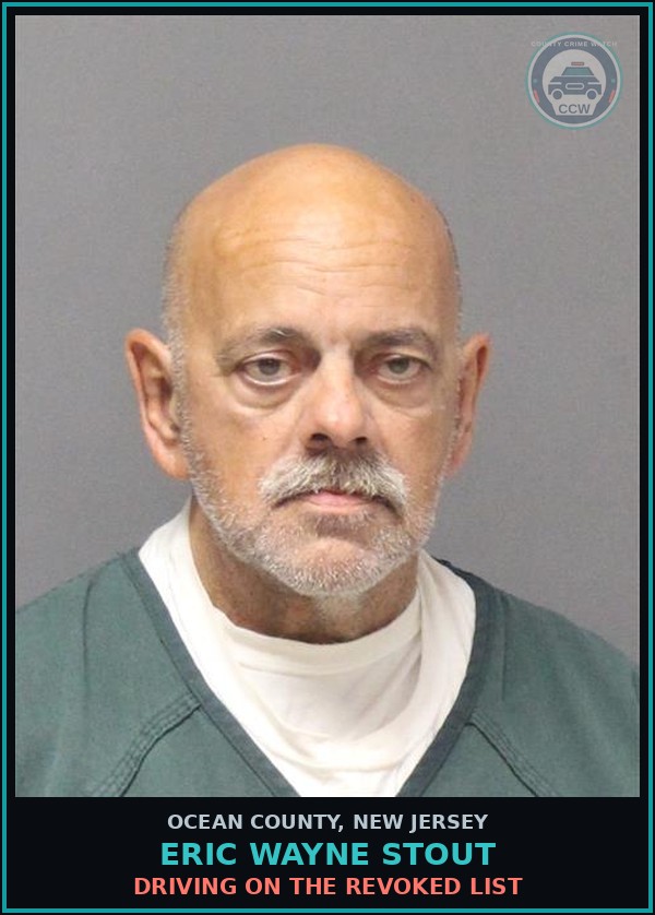 Booking mugshot of ERIC WAYNE STOUT in Ocean County
