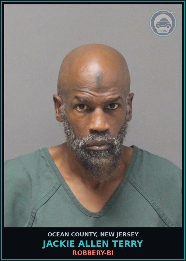 Booking mugshot of JACKIE ALLEN TERRY in Ocean County
