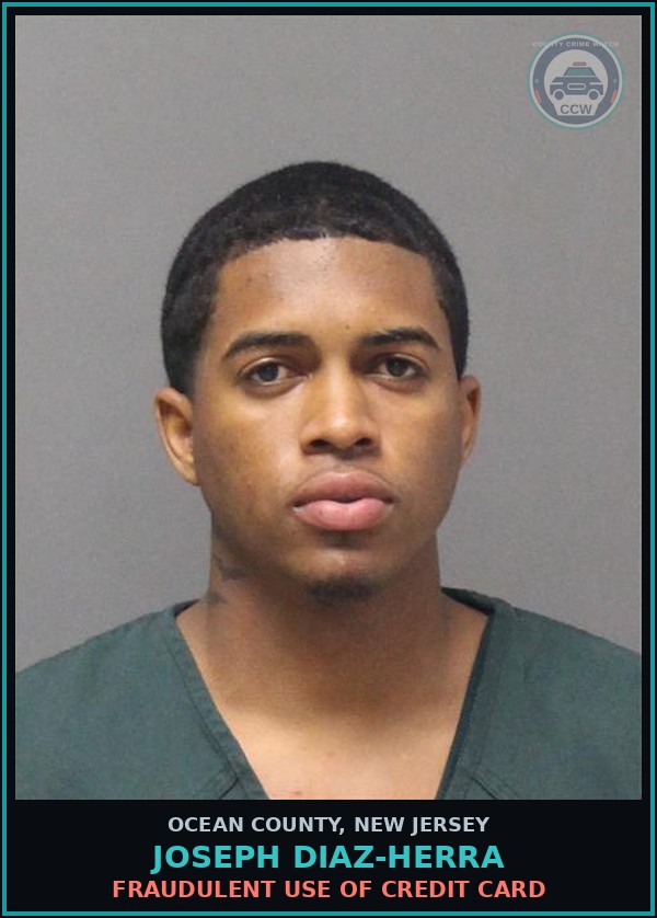 Booking mugshot of JOSEPH DIAZ-HERRA in Ocean County