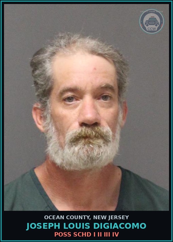 Booking mugshot of JOSEPH LOUIS DIGIACOMO in Ocean County