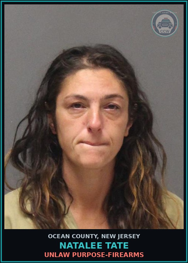 Booking mugshot of NATALEE TATE in Ocean County