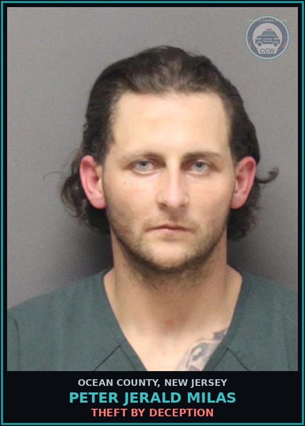 Booking mugshot of PETER JERALD MILAS in Ocean County