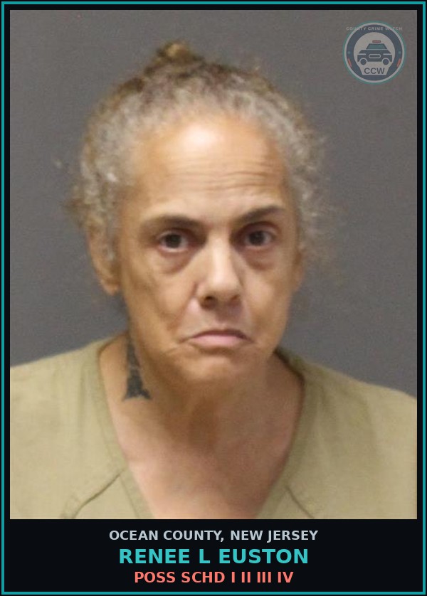 Booking mugshot of RENEE L EUSTON in Ocean County