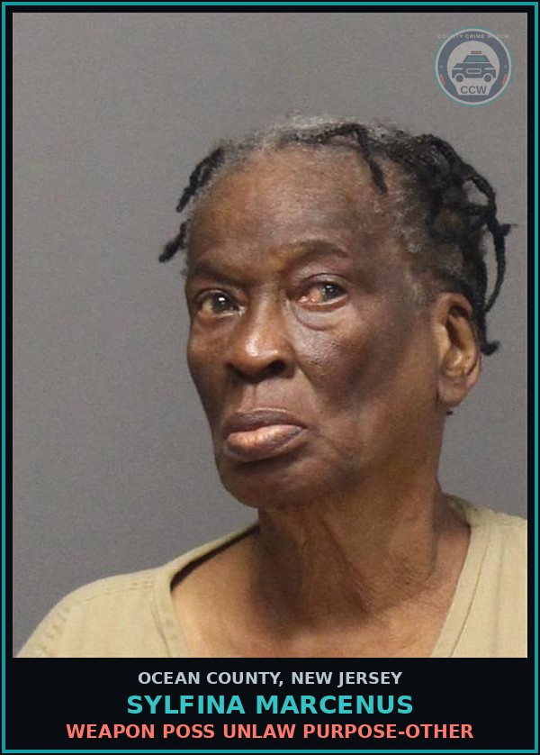 Booking mugshot of SYLFINA MARCENUS in Ocean County