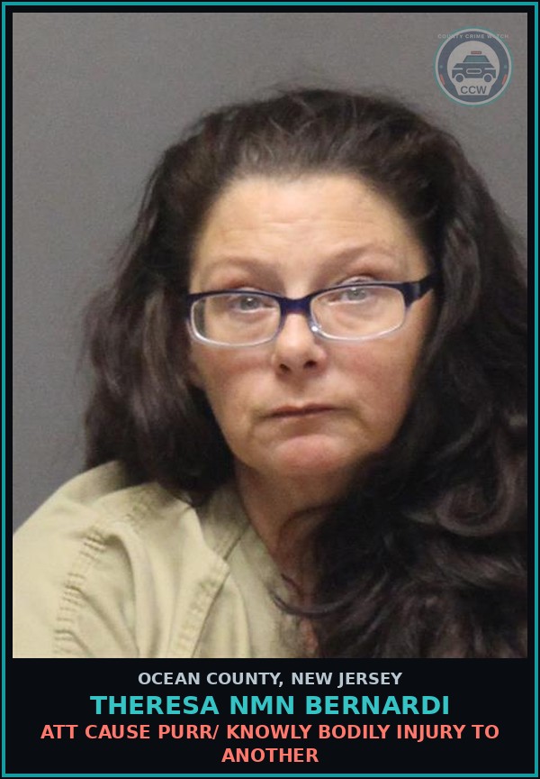 Booking mugshot of THERESA NMN BERNARDI in Ocean County