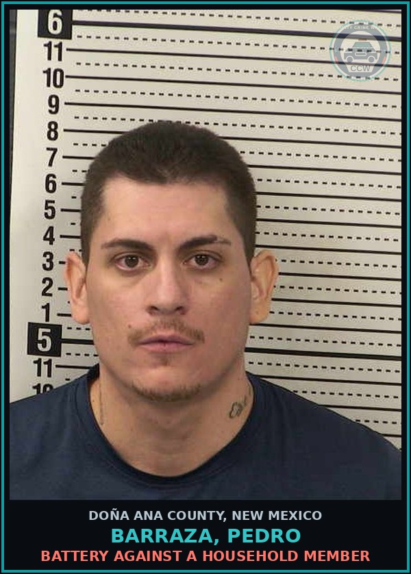 Booking mugshot of Barraza, Pedro in Doña Ana County