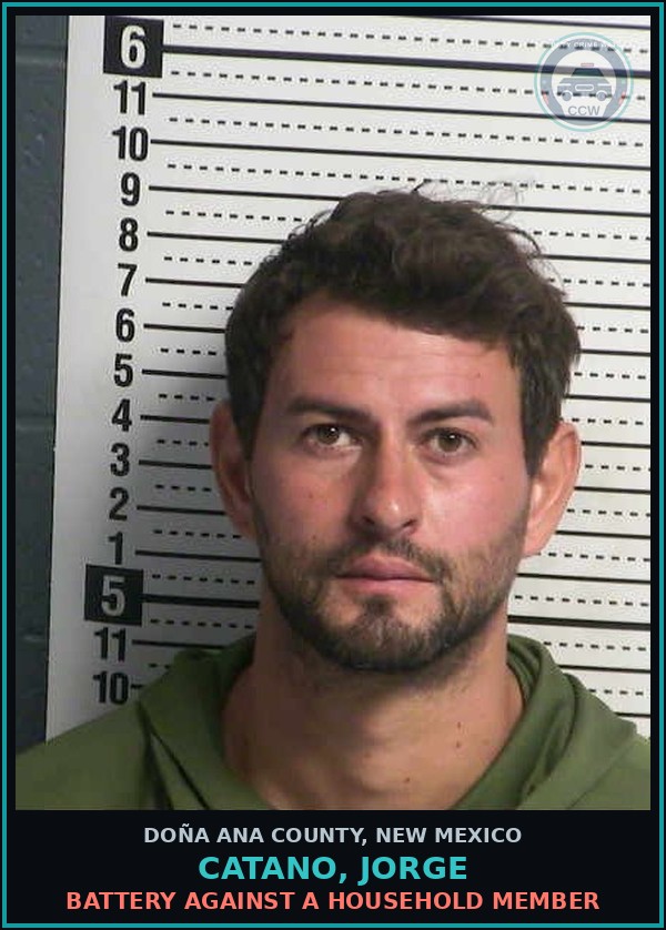 Booking mugshot of Catano, Jorge in Doña Ana County