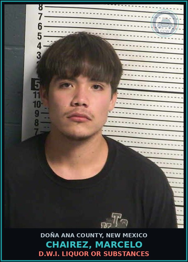 Booking mugshot of Chairez, Marcelo in Doña Ana County
