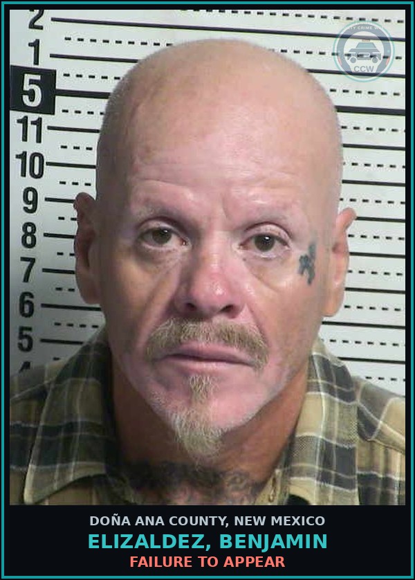 Booking mugshot of Elizaldez, Benjamin in Doña Ana County